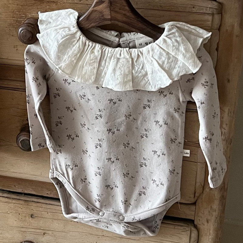 HY23027 Children Clothing Spri - Newborn Baby Girl Romper Floral recension och pris