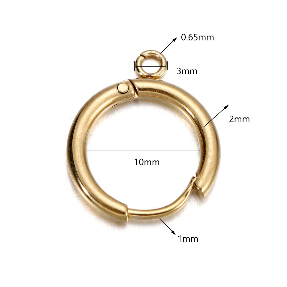 10pcs/lot Stainless Steel Gold - Diapering recension och pris