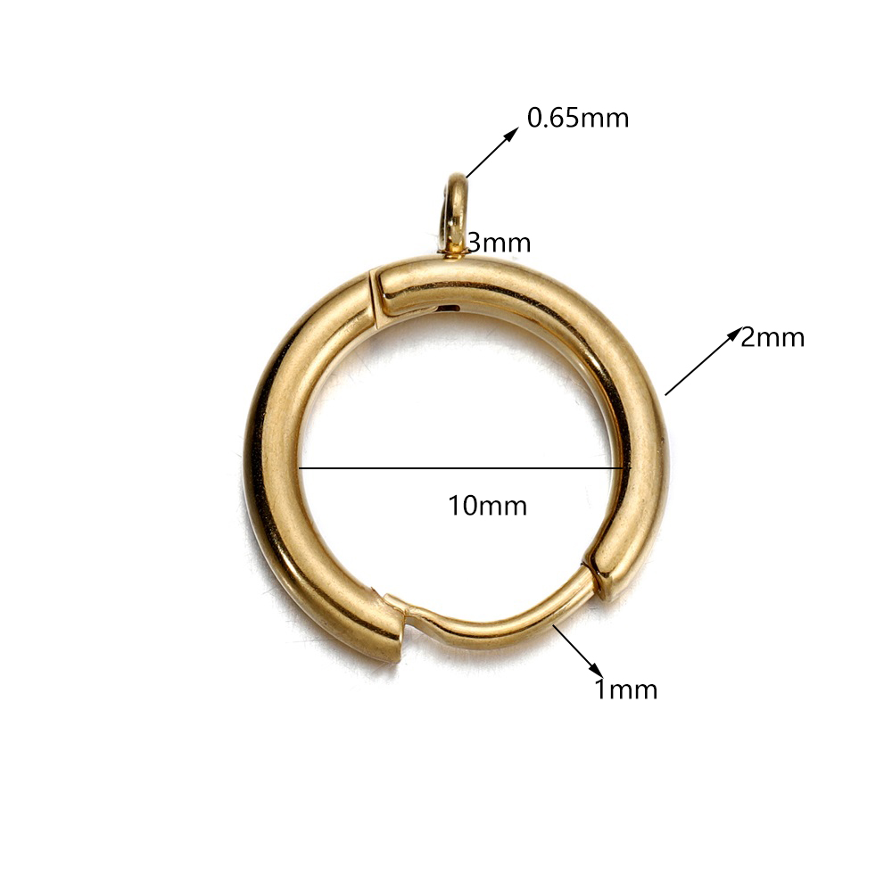 10pcs/lot Stainless Steel Gold - Diapering recension och pris