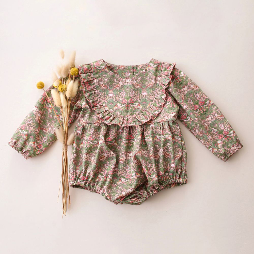 Baby Girl Clothes For 0-2Y Spr - Newborn Baby Girl Romper Floral recension och pris
