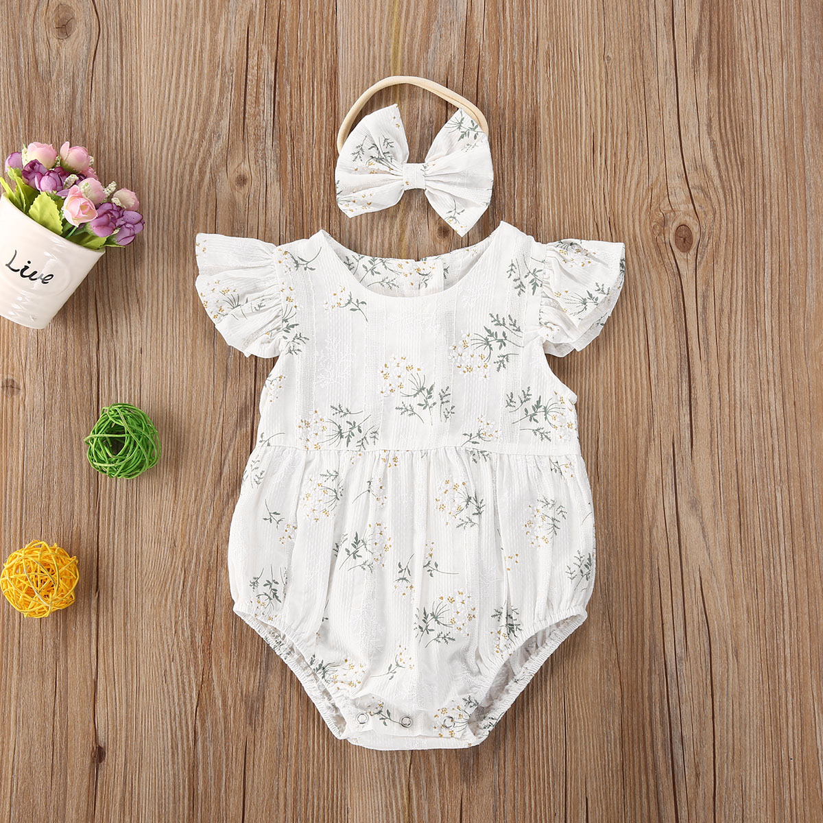 Newborn Infant Baby Girls Romp - Newborn Baby Girl Romper Floral recension och pris