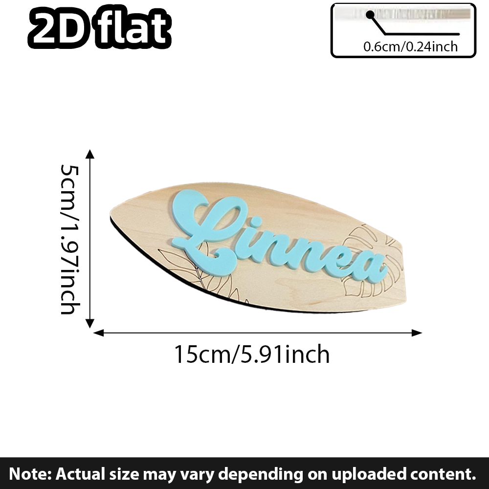 Surfboard Baby Name Signboard  - Nursery recension och pris
