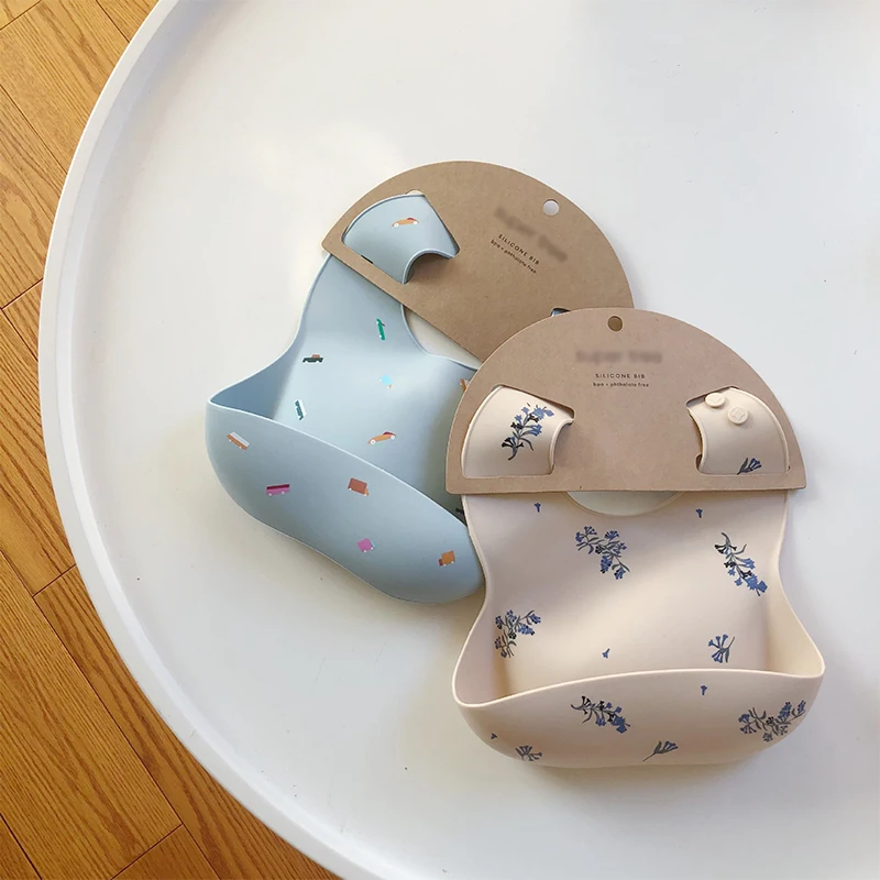Baby Bibs Ins Style Print Wate - Waterproof Baby Bibs Silicone recension och pris