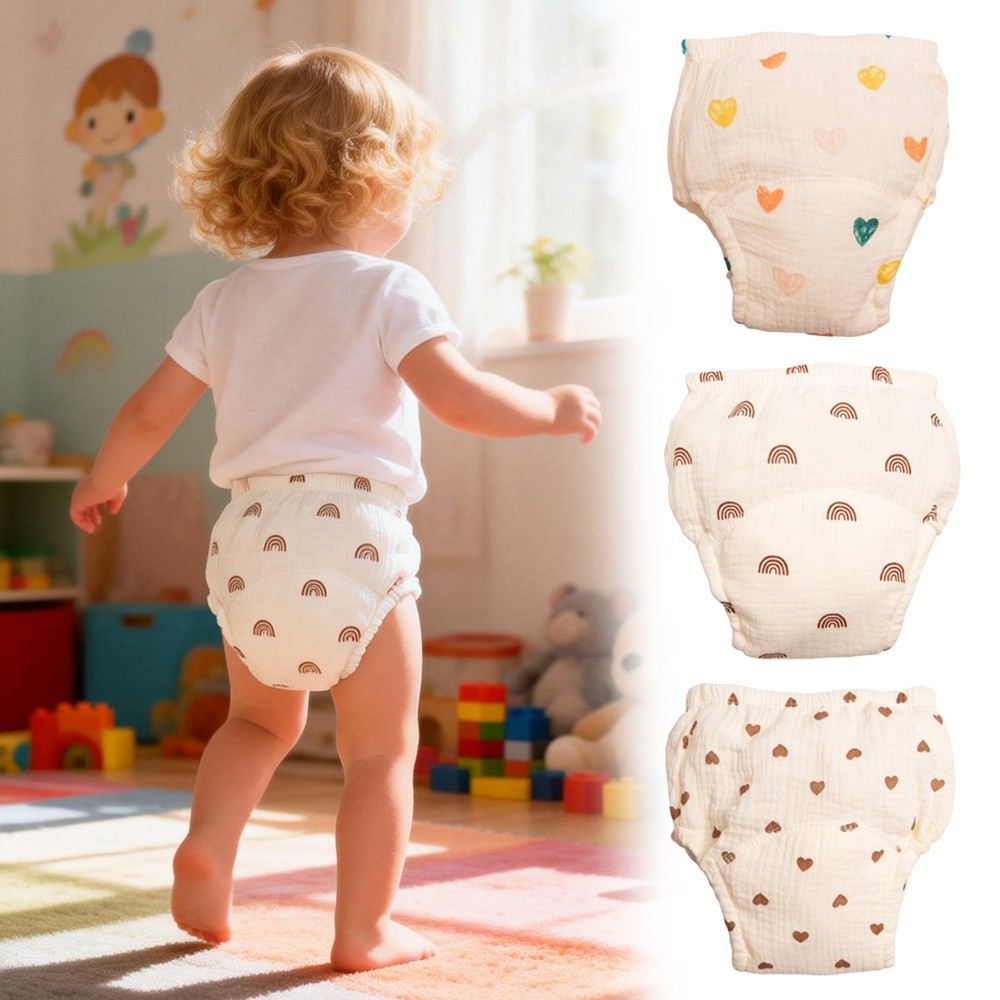 Cotton Gauze Baby Training Pan - Toddler Training Pants Leak Proof recension och pris