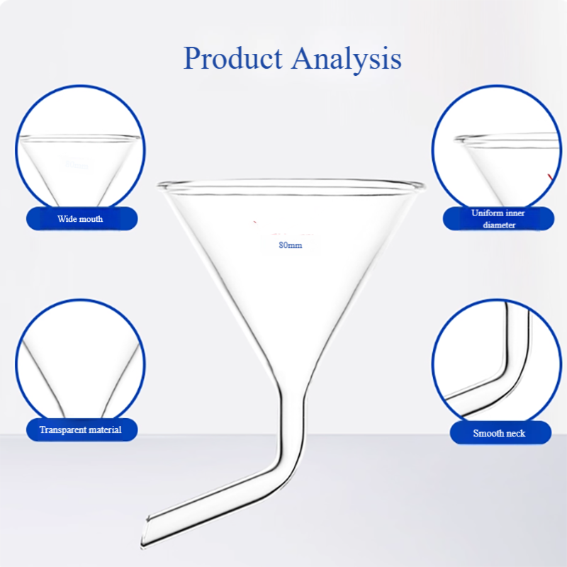 Glass bent neck triangular fun - Feeding recension och pris