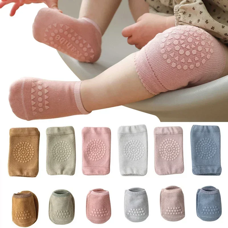 Baby Knee Pads Socks Set for I - Unisex Baby Socks Non Slip recension och pris