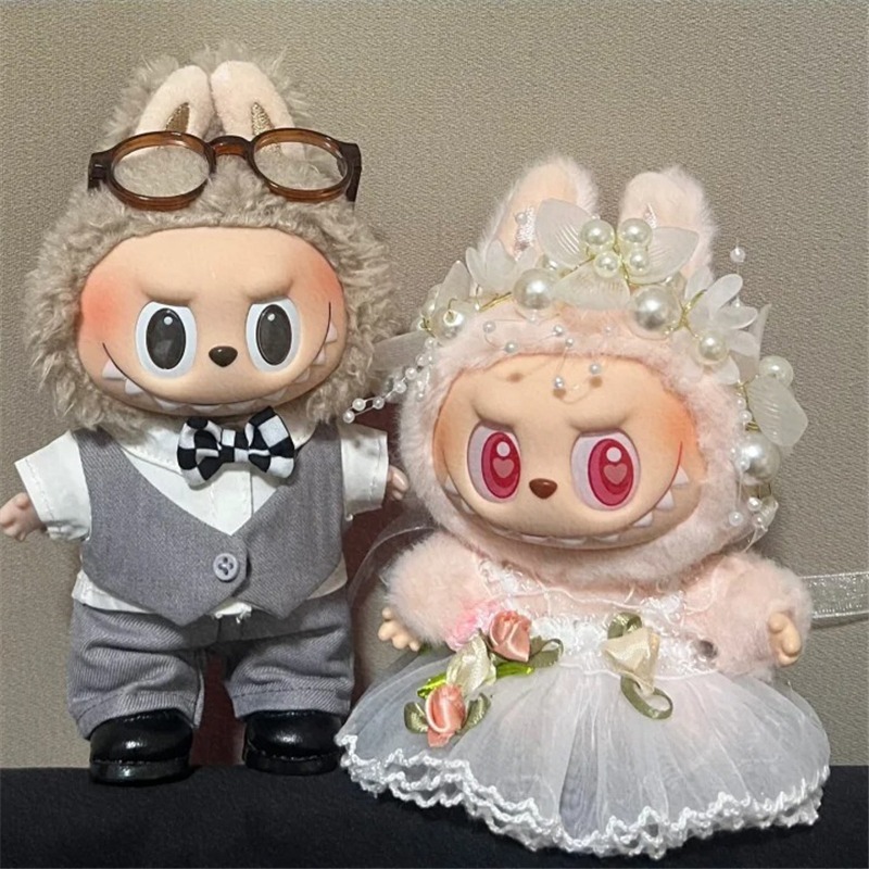 15 17cm For Labubu Doll Weddin - Baby Clothes recension och pris