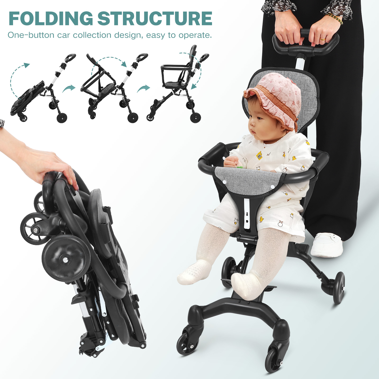Infant Compact Lightweight Fol - Lightweight Foldable Baby Stroller Compact recension och pris