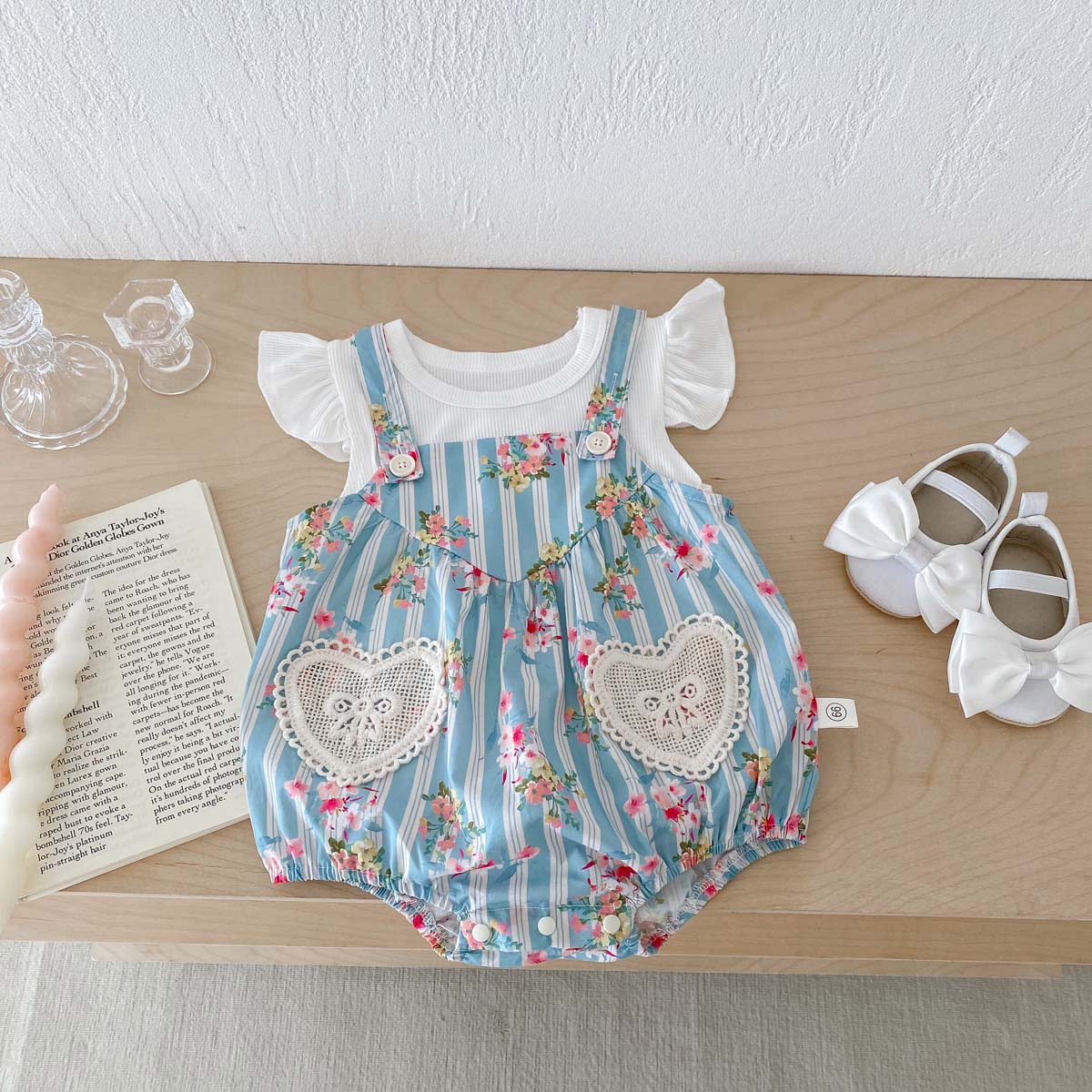 2PCS Newborn Clothes Baby Girl - Newborn Baby Girl Romper Floral recension och pris