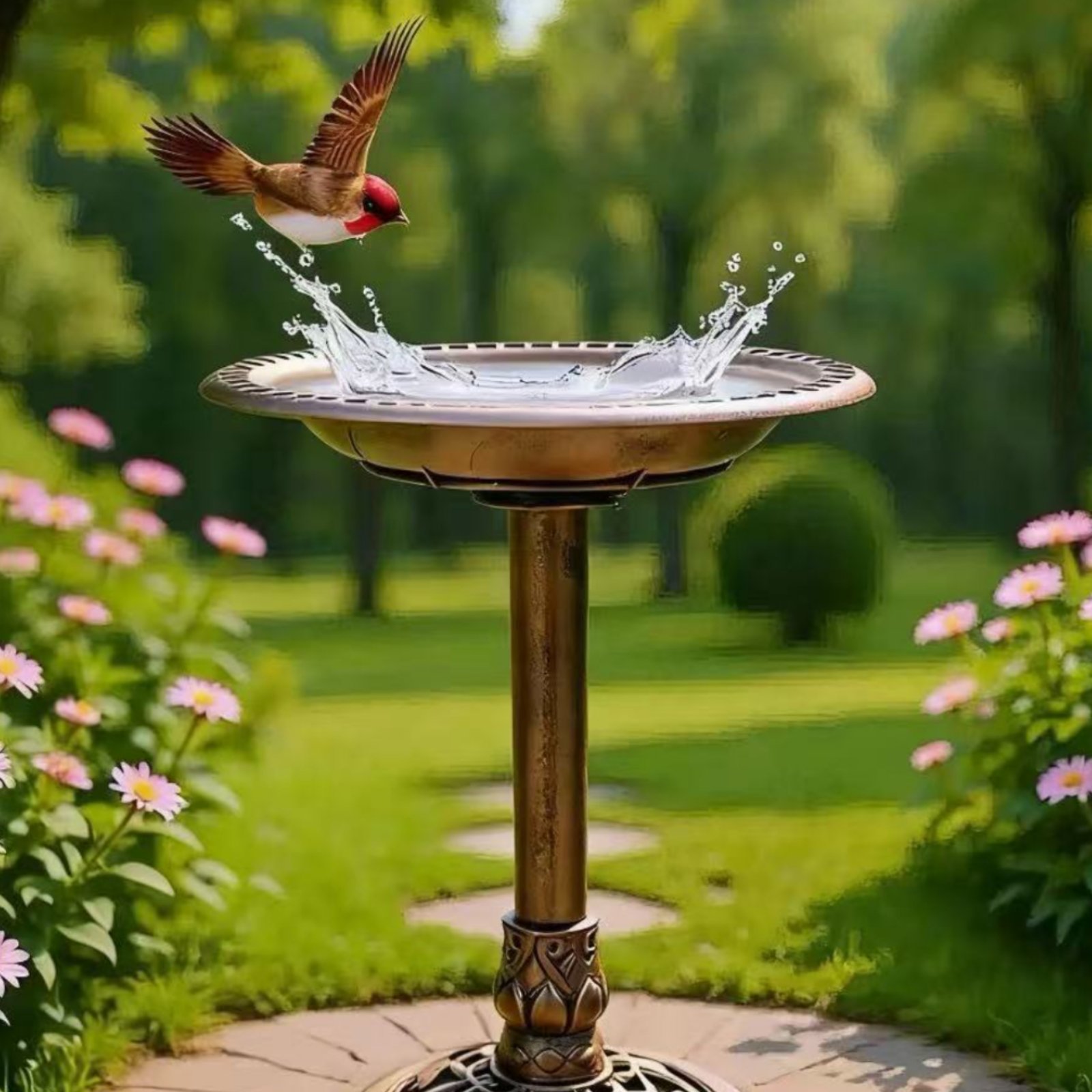 Bird Bath Bowl with Ground Sta - Feeding recension och pris