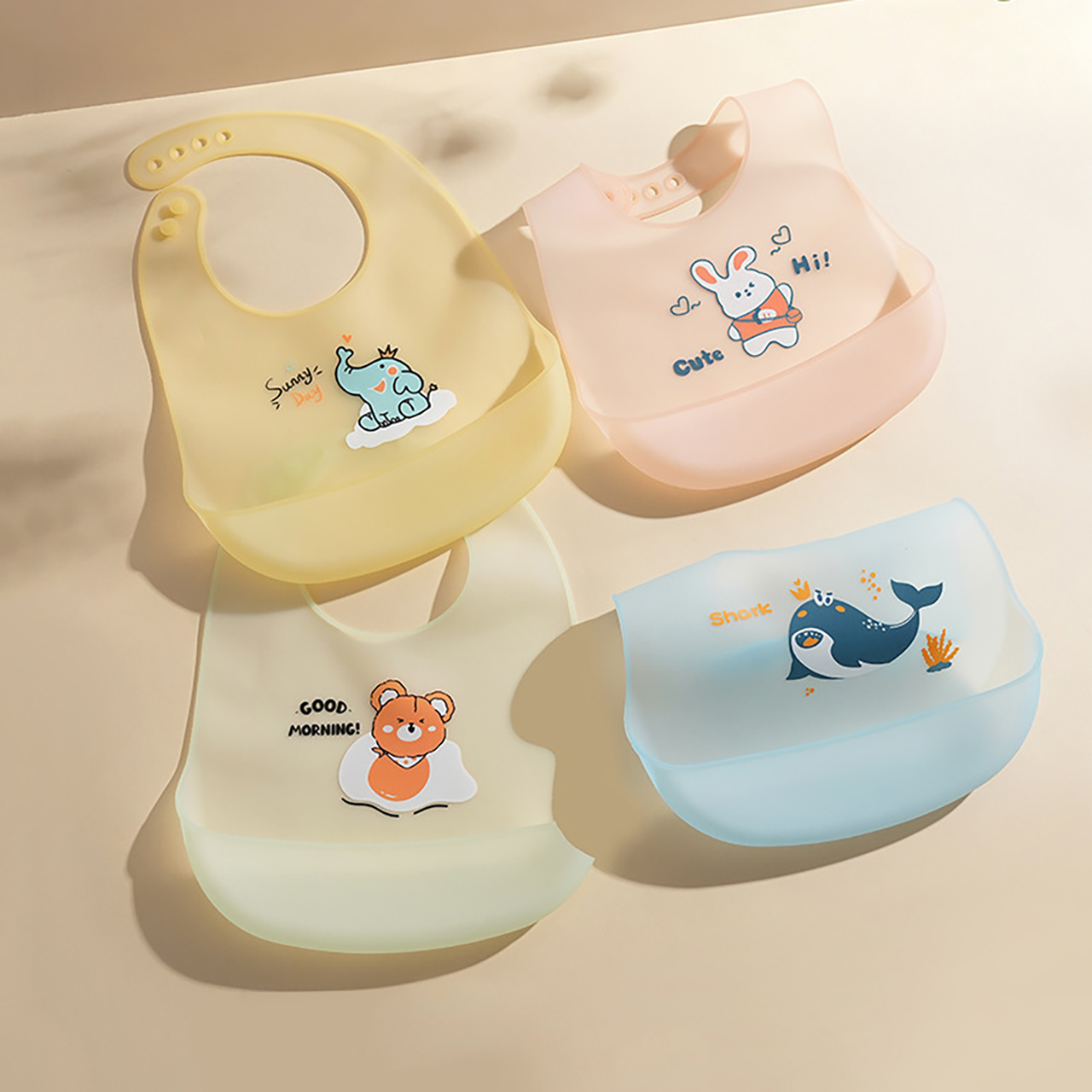 0-1Year Baby Silicone Bib Summ - Waterproof Baby Bibs Silicone recension och pris