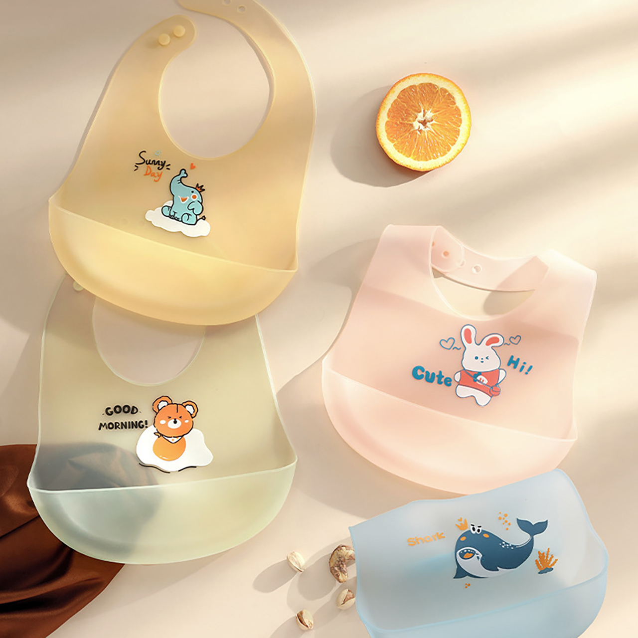 0-1Year Baby Silicone Bib Summ - Waterproof Baby Bibs Silicone recension och pris