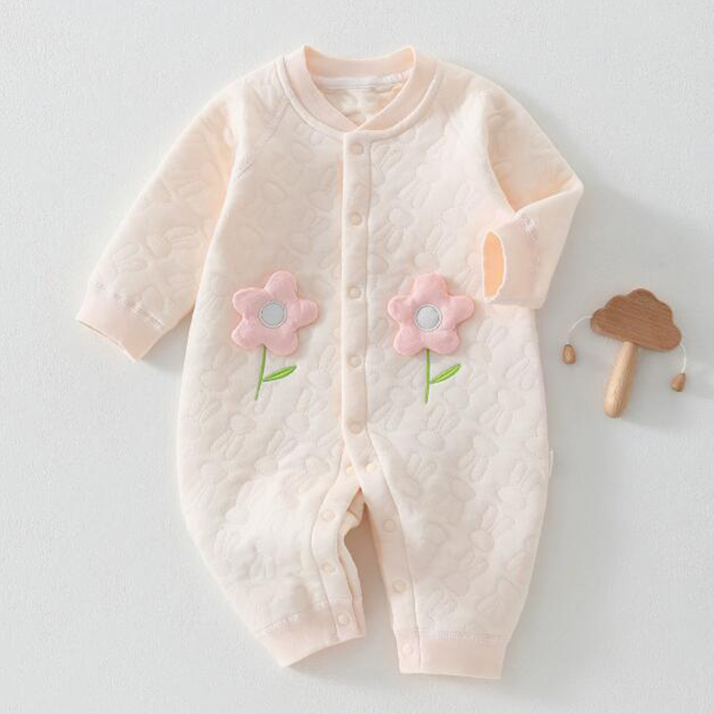 Baby Girls Clothes Quilted War - Newborn Baby Girl Romper Floral recension och pris