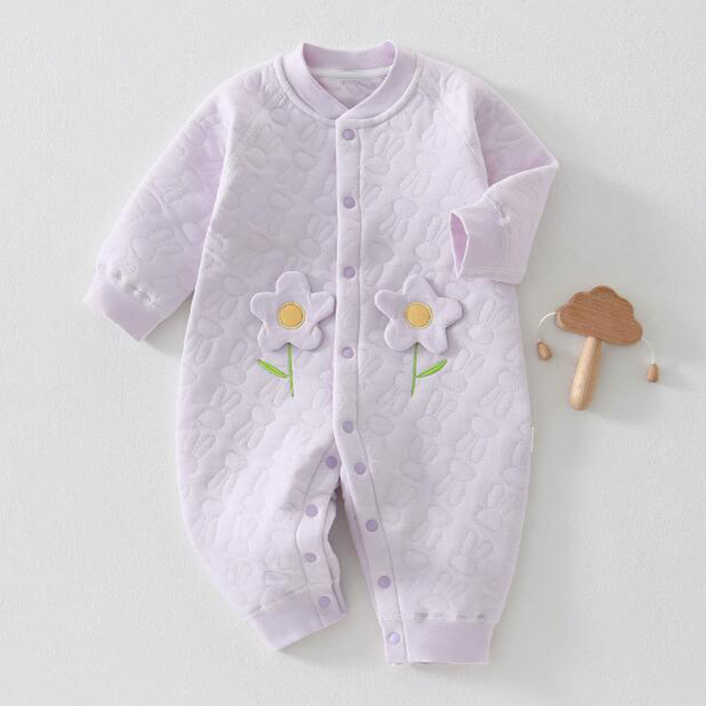 Baby Girls Clothes Quilted War - Newborn Baby Girl Romper Floral recension och pris