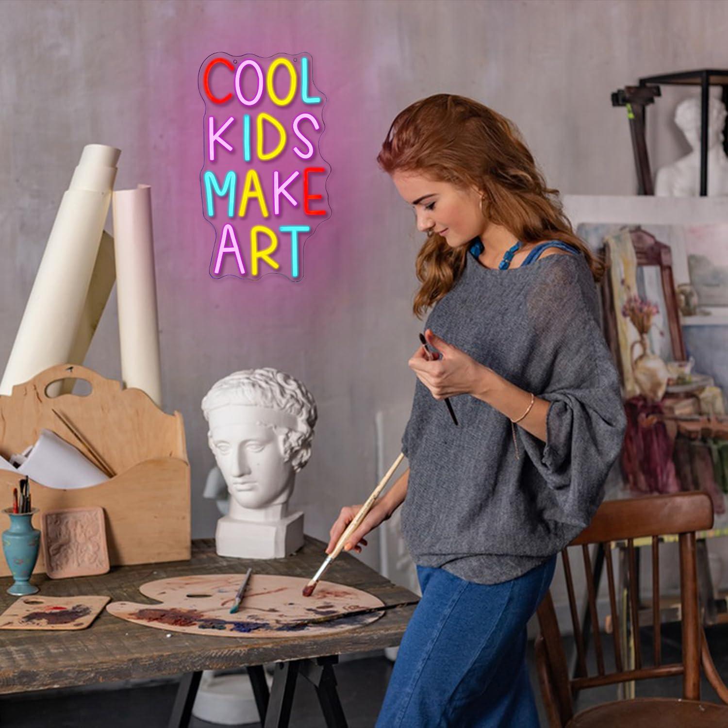 Cool Kids Make Art Neon Sign U - Nursery recension och pris