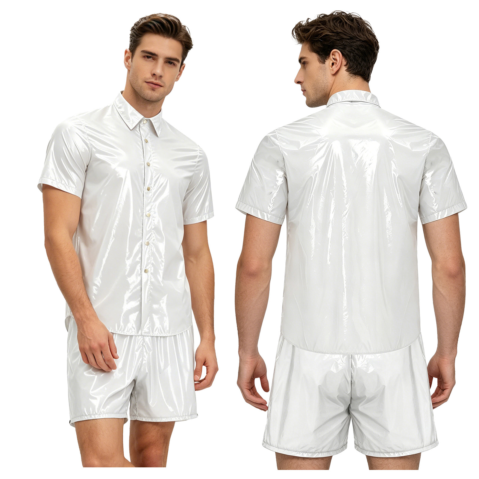 Men Glossy Waterproof Tops and - Diapering recension och pris